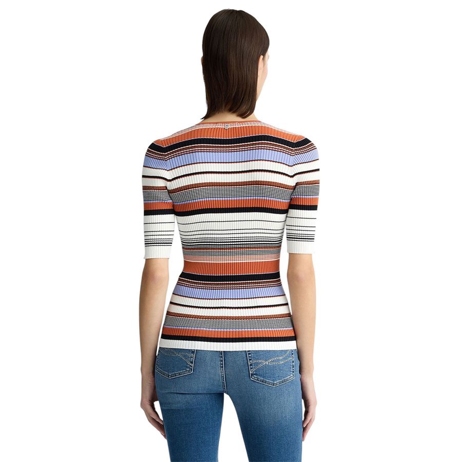 T-shirt in maglia a righe da donna Liu Jo | WA5213MS55NC3676